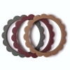 000255_0 Mushie Silikonowy Gryzak Bransoletka Flower Berry / Dried Thyme / Natural
