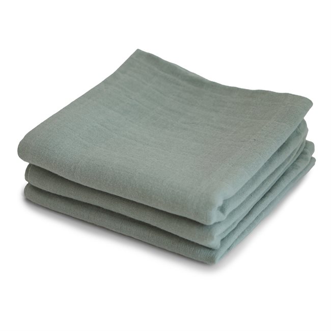 000629_0 Mushie Pieluszki Muślinowe 3-Pack Sage