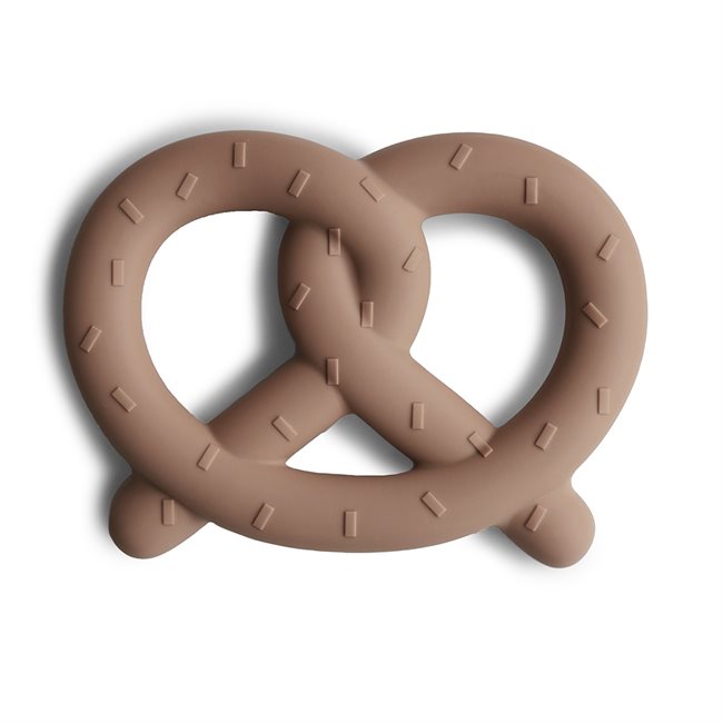 001357_0 Mushie Silikonowy Gryzak Pretzel - Natural