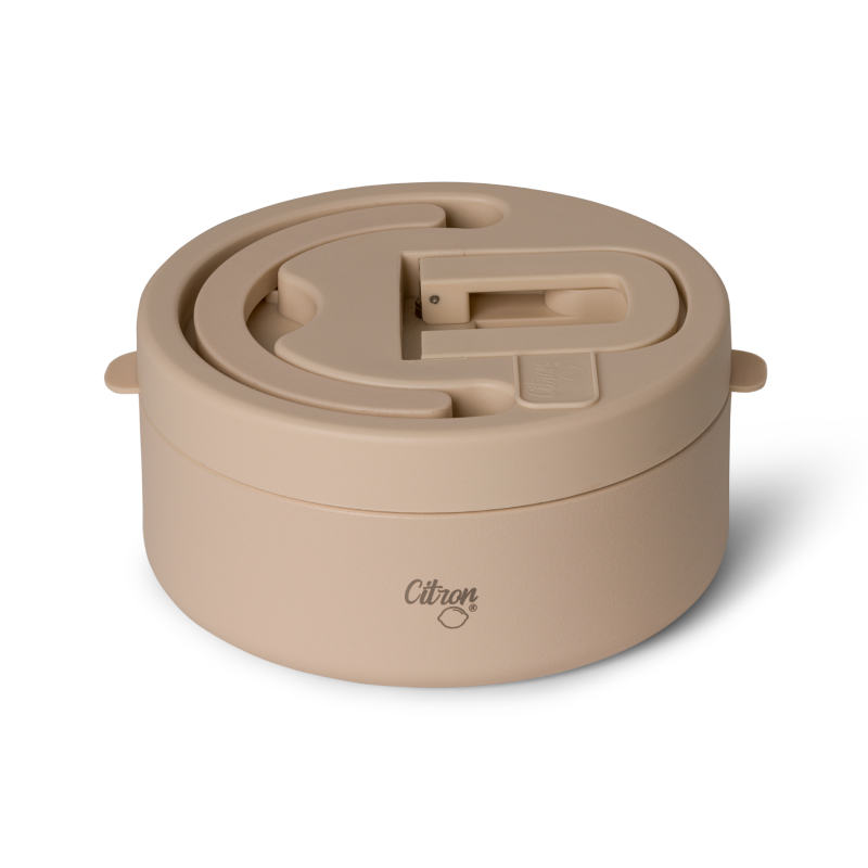 001452_2 Citron Termos Obiadowy z Podziałką 400ml - Beige
