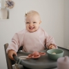 Mushie Śliniak z Długim Rękawem - Olive Check