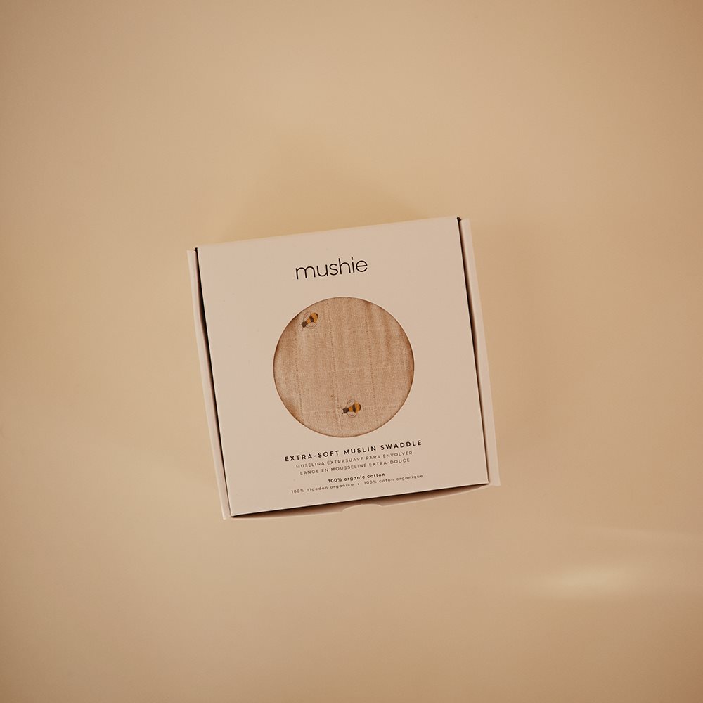 000419_1 Mushie Otulacz z Organicznej Bawełny Blush