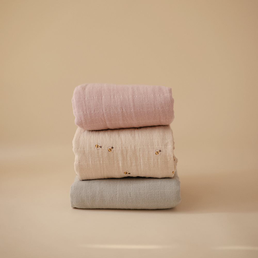 000419_2 Mushie Otulacz z Organicznej Bawełny Blush