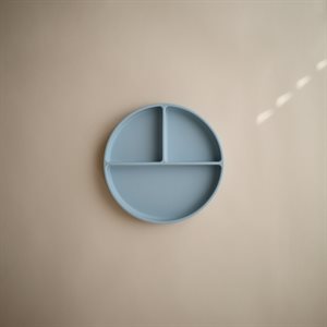 000644_2 Mushie Talerzyk Silikonowy z Przyssawką Powder Blue