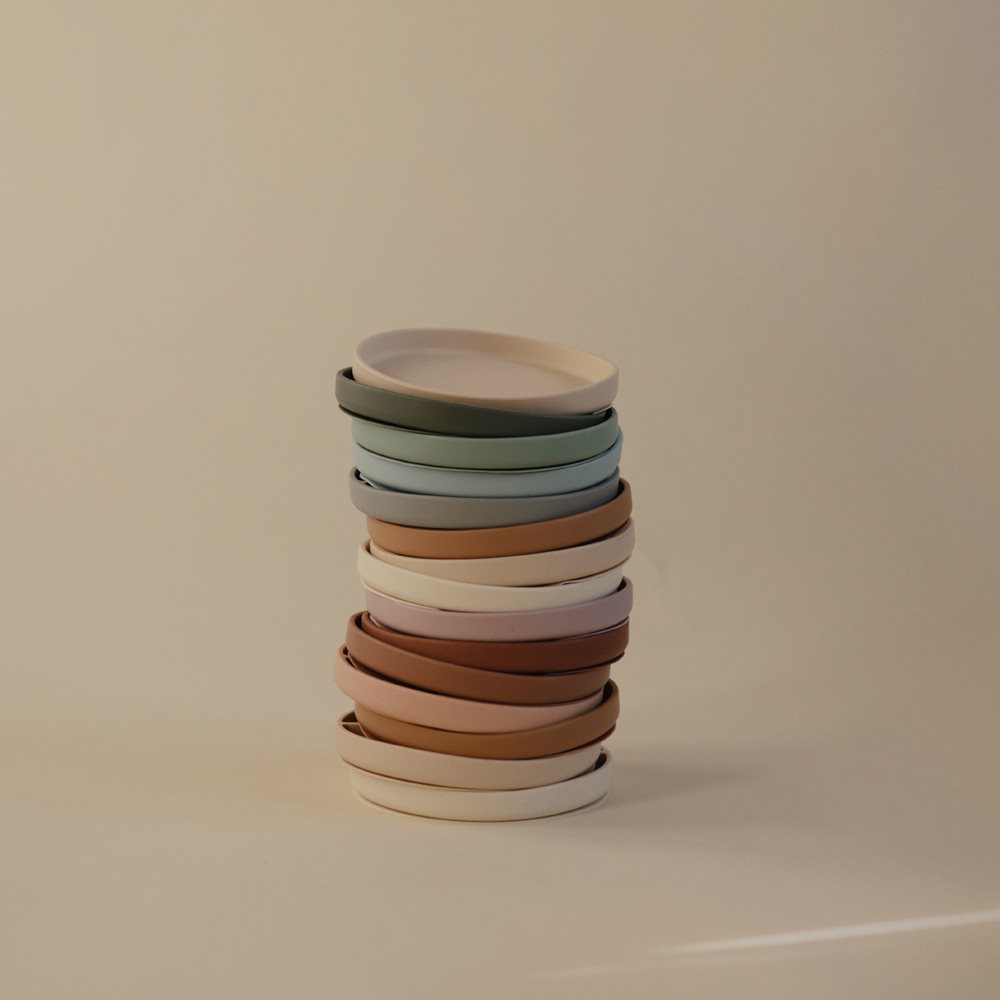 001659_4 Mushie Talerzyk Silikonowy z Przyssawką Classic Shifting Sand
