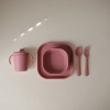 001699_1 Mushie Miseczki Square Dusty Rose