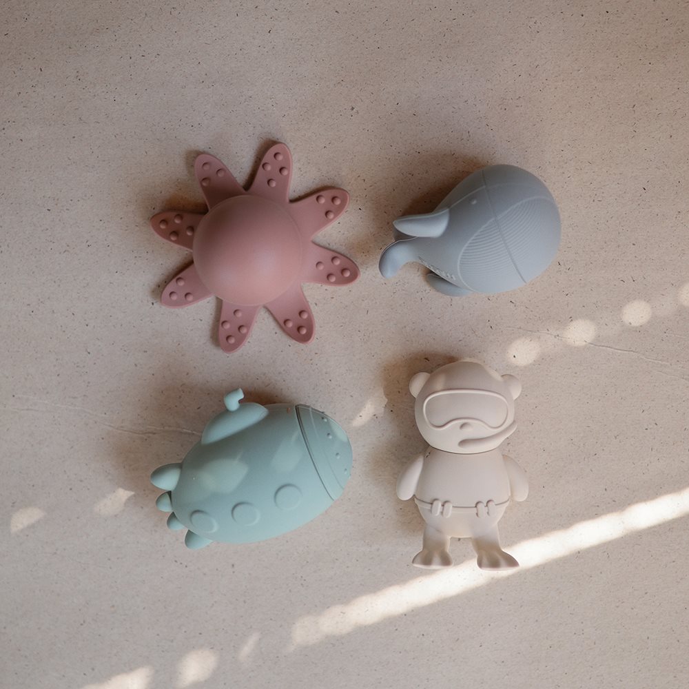 001497_3 Mushie Zestaw do Kąpieli – Sealife 4-pack