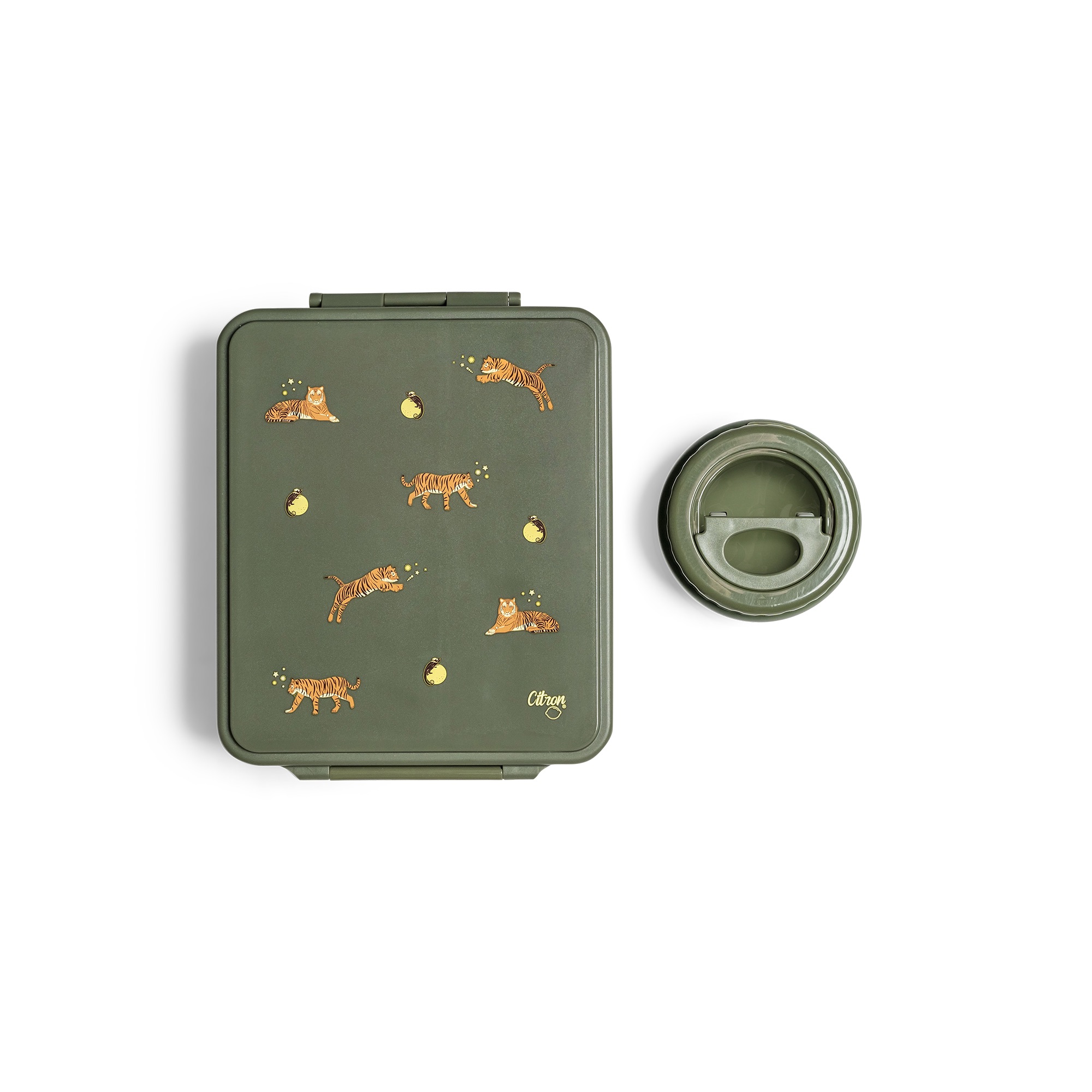 001529_3 Citron Grand Lunch Box z Termosem - Tiger